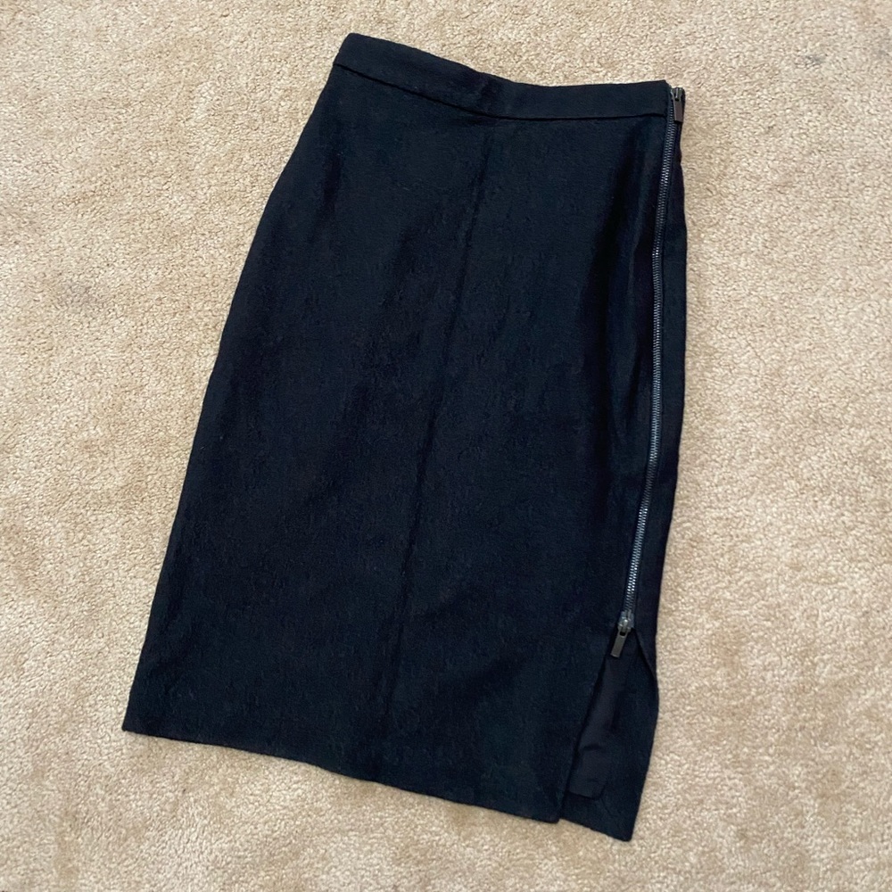 Banana Republic Wool Zip Up Pencil Skirt - Picture 2 of 7